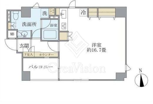 麹町レジデンス　502号室　間取り