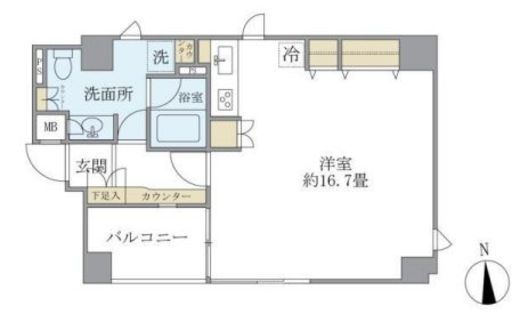 麹町レジデンス　702号室　間取り