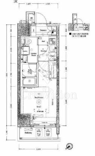 アクサス汐留　602号室　間取り
