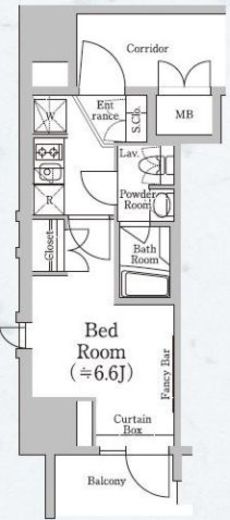ストーリア三田　501号室　間取り