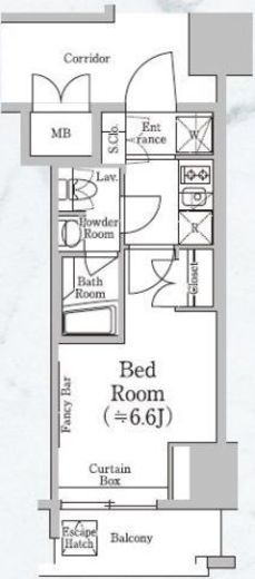 ストーリア三田　902号室　間取り