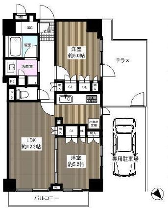 プレシス市谷台町坂　207号室　間取り