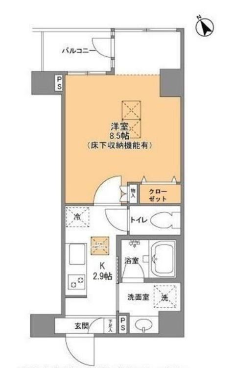 ラヴァージュ市谷台町　601号室　間取り