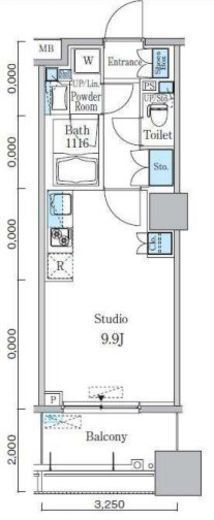 パークキューブ亀戸　303号室　間取り