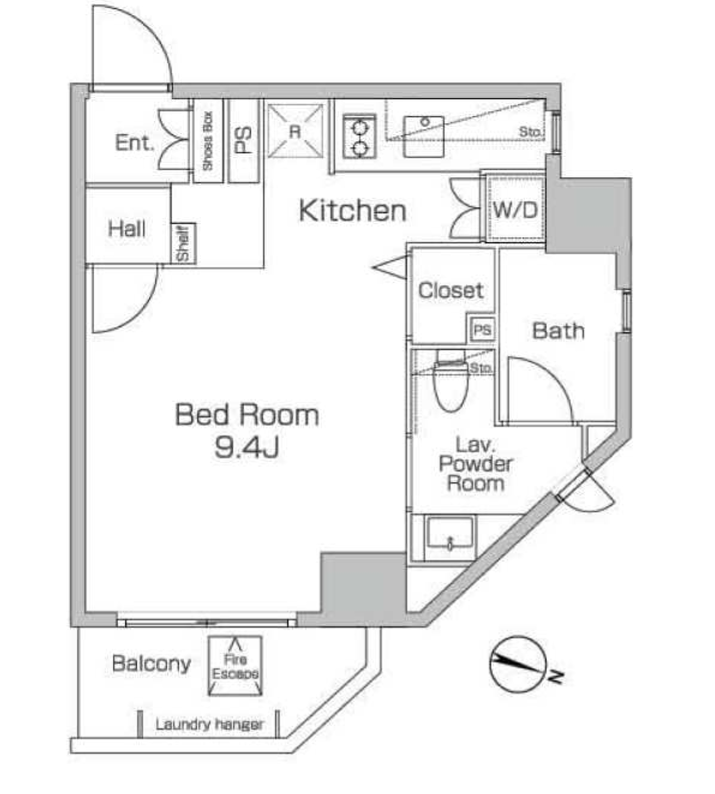 プライムアーバン目白　1305号室　間取り