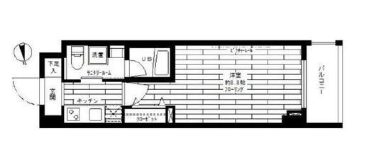 ステージグランデ神楽坂　702号室　間取り