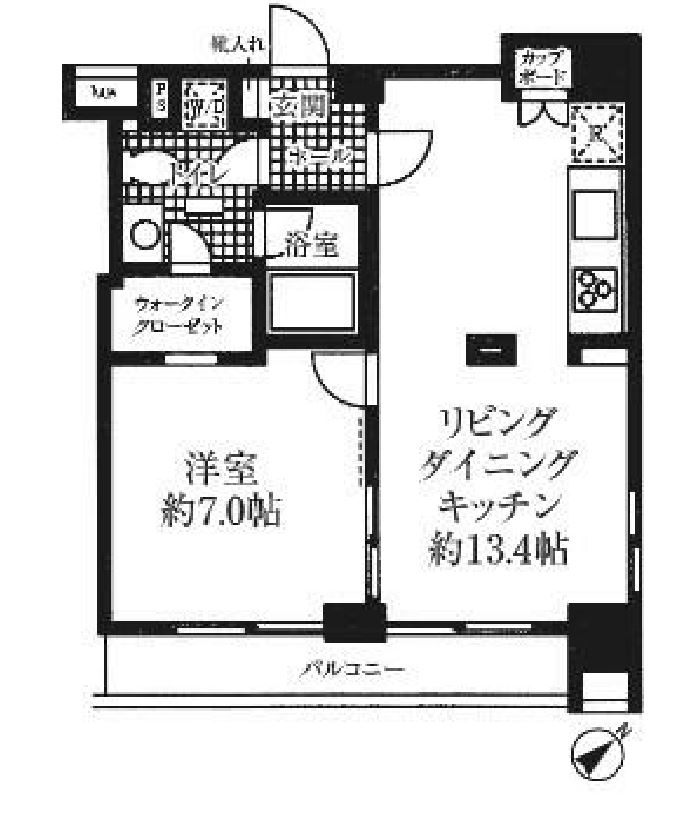 ＨＦ銀座レジデンス　1201号室　間取り