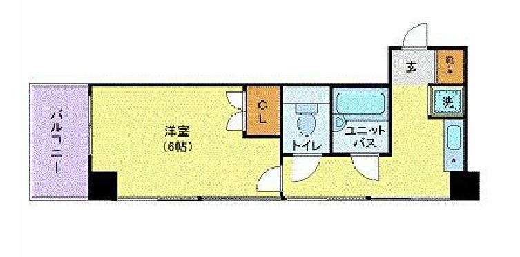 ラング・タワー京橋　404号室　間取り