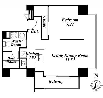 KDXレジデンス四谷　1101号室　間取り
