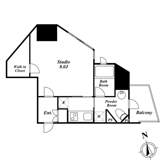 KDXレジデンス神楽坂通　405号室　間取り