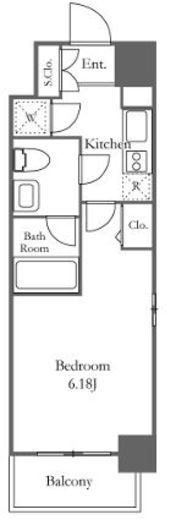 プレミアステージ笹塚　404号室　間取り