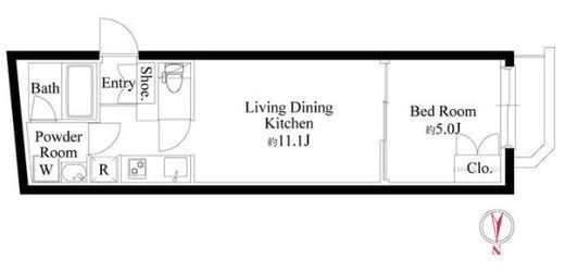 グランパセオ代々木上原Ⅱ　103号室　間取り