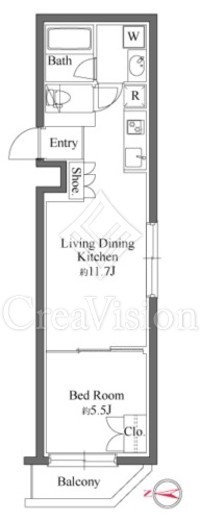 グランパセオ代々木上原Ⅱ　301号室　間取り