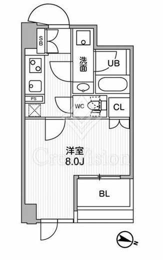 東神田テラスレジデンス　1107号室　間取り