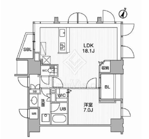 東神田テラスレジデンス　301号室　間取り