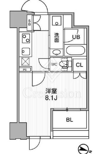 東神田テラスレジデンス　303号室　間取り