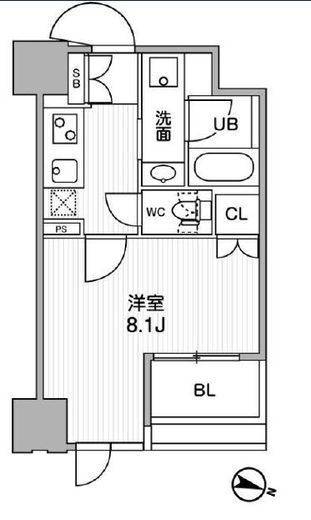 東神田テラスレジデンス　305号室　間取り