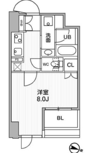 東神田テラスレジデンス　407号室　間取り