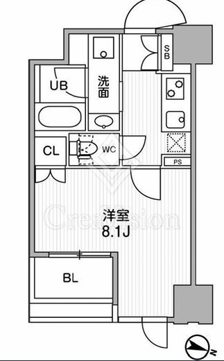 東神田テラスレジデンス　502号室　間取り