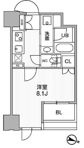 東神田テラスレジデンス　605号室　間取り
