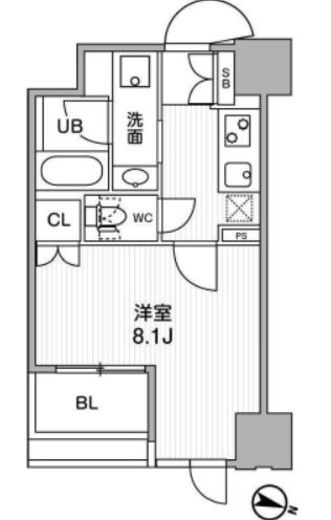 東神田テラスレジデンス　902号室　間取り