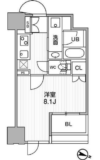 東神田テラスレジデンス　903号室　間取り