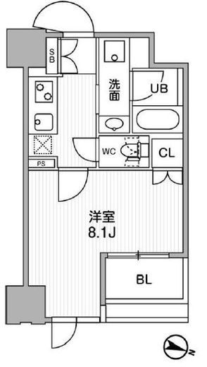 東神田テラスレジデンス　905号室　間取り