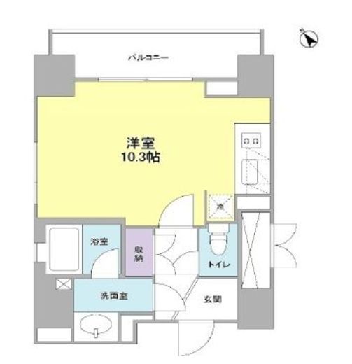 ウィスタリアマンション西新宿　1101号室　間取り