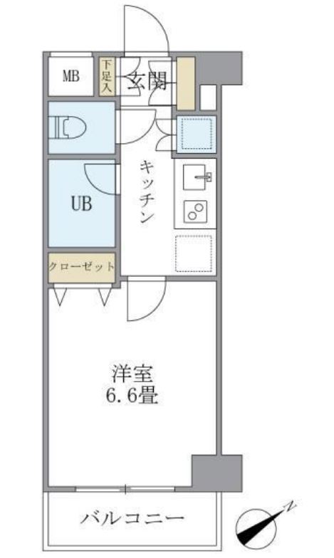 KDXレジデンス西新宿　702号室　間取り