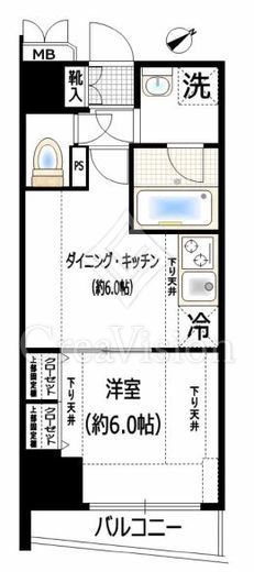エステムプラザ市谷外濠公園　202号室　間取り
