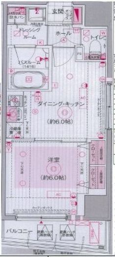 エステムプラザ市谷外濠公園　403号室　間取り