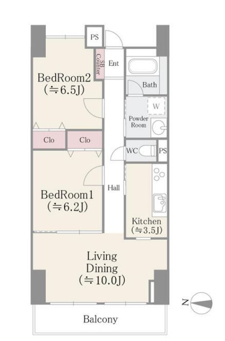 アビタシオン大島　305号室　間取り