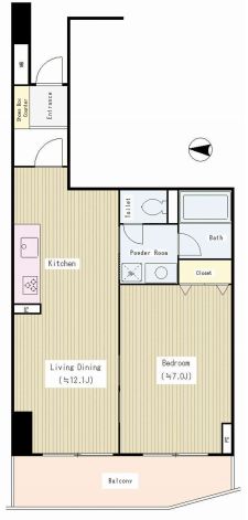 アビタシオン大島　905号室　間取り