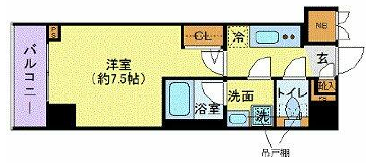 フェニックス市谷本村町　502号室　間取り