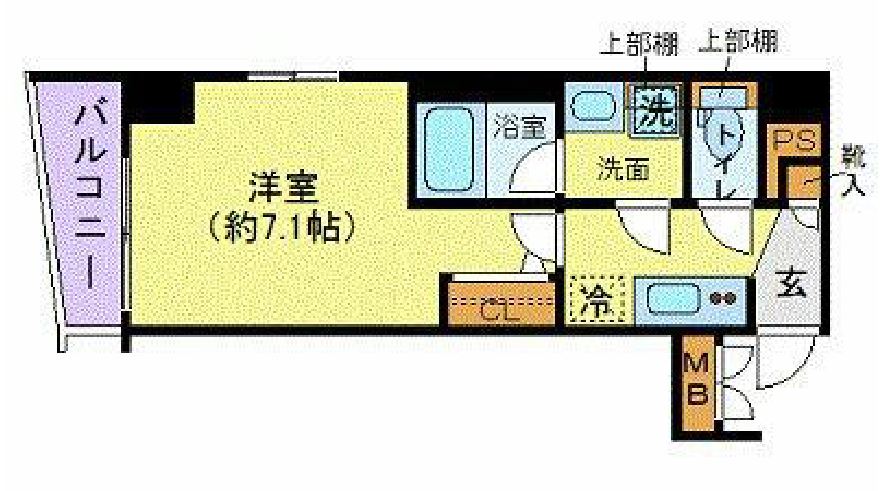 フェニックス市谷本村町　203号室　間取り