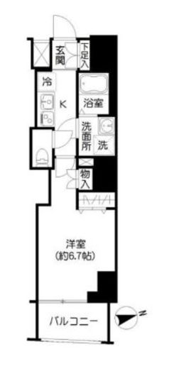 Premier市谷薬王寺 (プルミエ市谷薬王寺)　901号室　間取り
