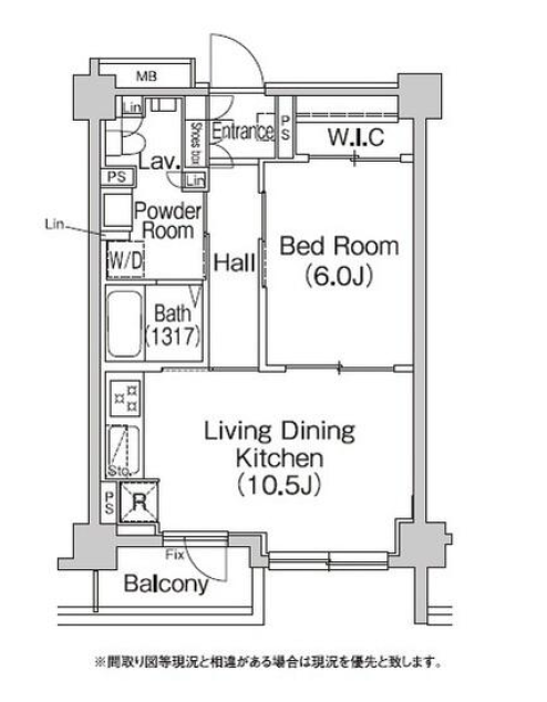 コンフォリア市谷薬王寺　203号室　間取り