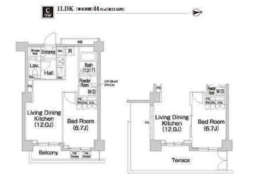 コンフォリア市谷薬王寺　302号室　間取り