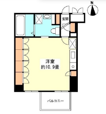 グランカーサ新宿御苑　1105号室　間取り