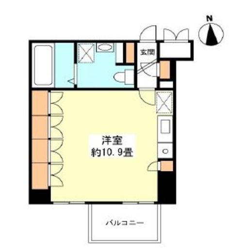 グランカーサ新宿御苑　1105号室　間取り