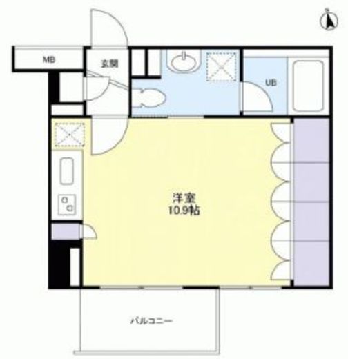 グランカーサ新宿御苑　603号室　間取り