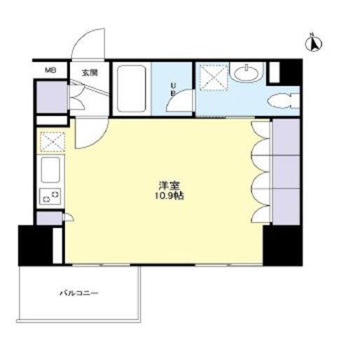 グランカーサ新宿御苑　606号室　間取り