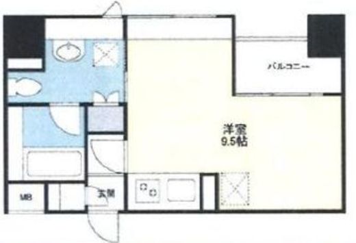 グランカーサ新宿御苑　608号室　間取り