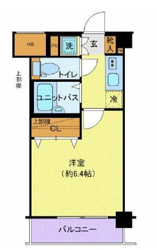 プレール・ドゥーク新宿　404号室　間取り