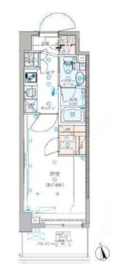 クレイシア新宿パークコンフォート　803号室　間取り