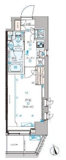 クレイシア新宿パークコンフォート　804号室　間取り