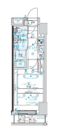 クレイシア新宿　1002号室　間取り