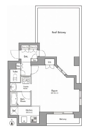 シティスパイア若松町　501号室　間取り
