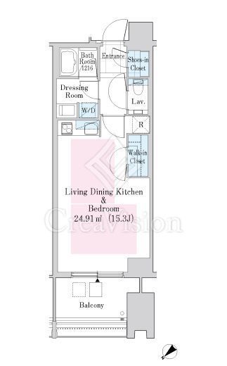 ラ・トゥール新宿ガーデン　3621号室　間取り