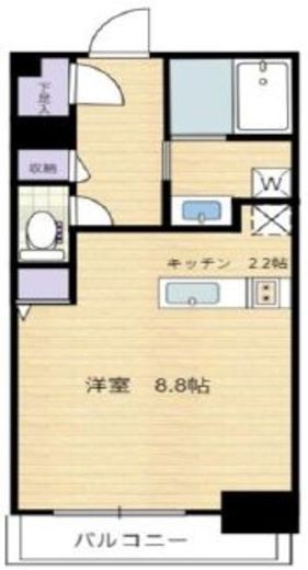イニシア新宿早稲田　502号室　間取り